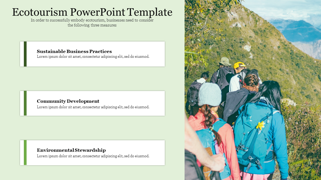 Ecotourism PowerPoint Template
